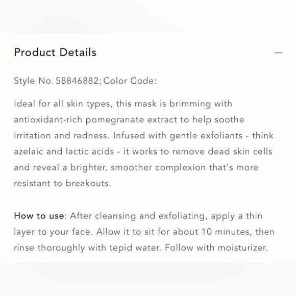 NIB Apto Skincare Pomegranate Mask - Picture 3 of 4